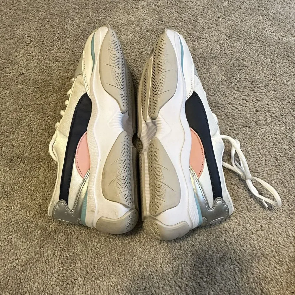 Puma Storm.Y Women Size 9 Peacock White Metallic Athletic Shoes‎